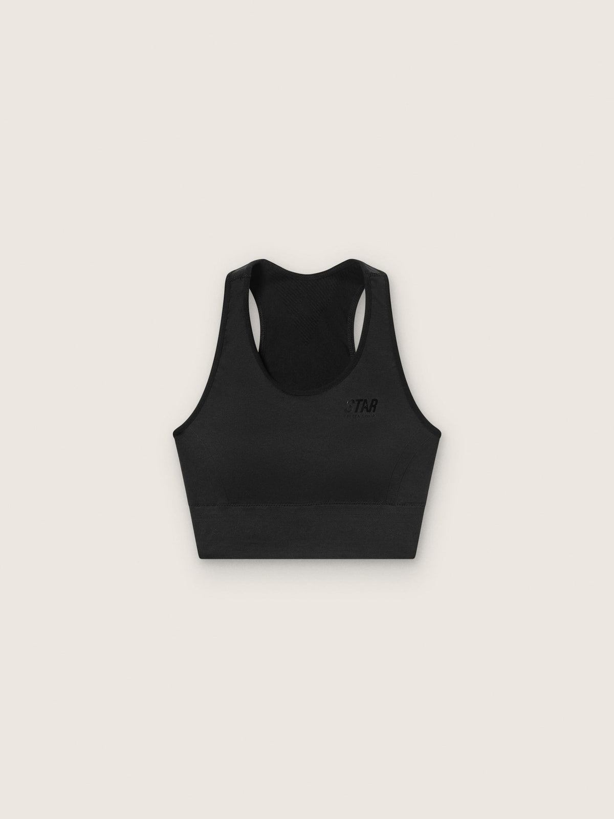 Women's black sports bra