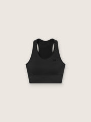 Women's black sports bra