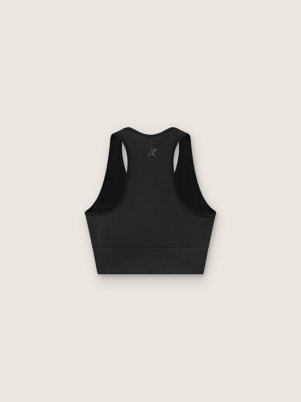 Women's black sports bra