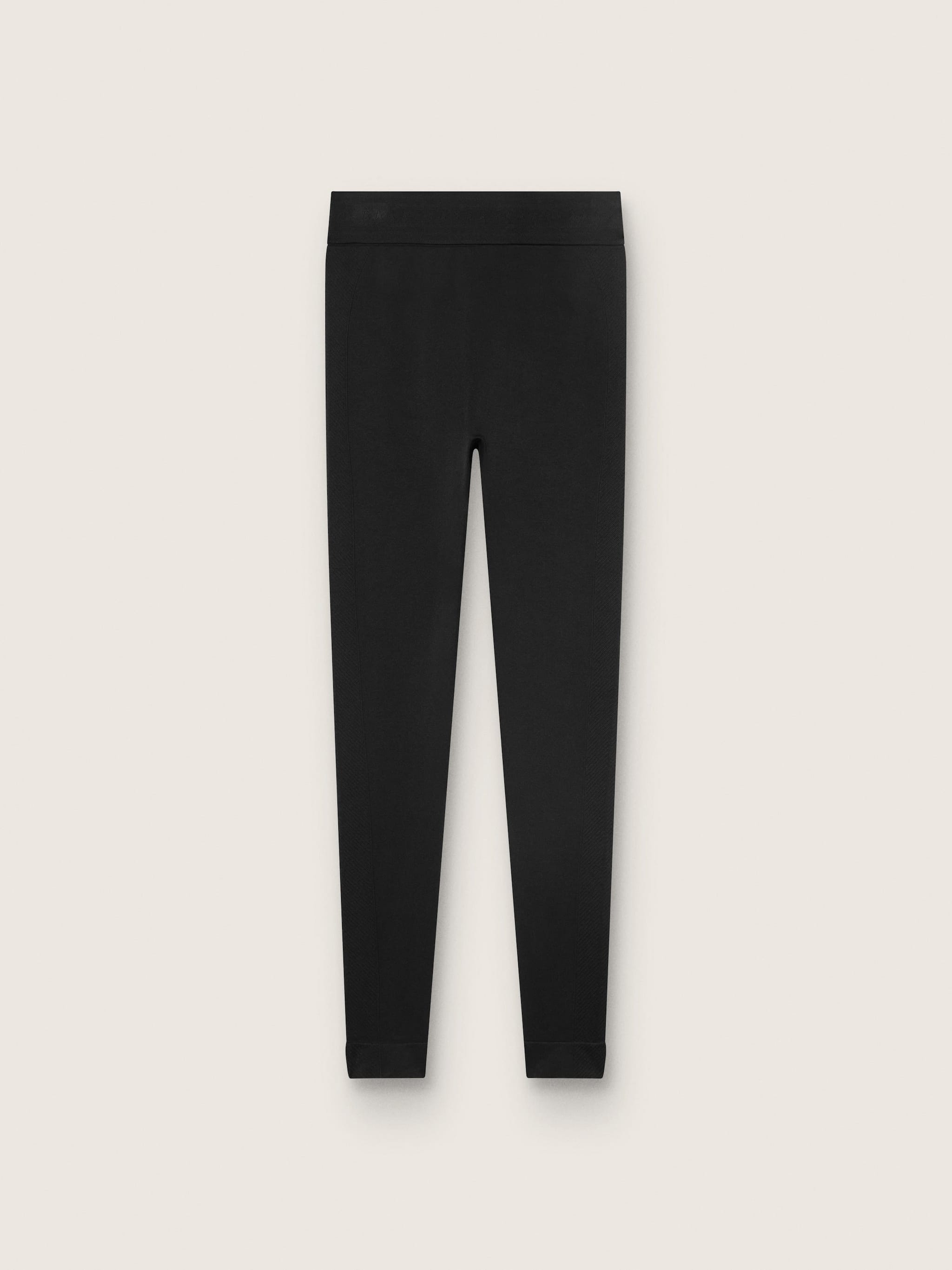 Women's black high-waist sports leggings