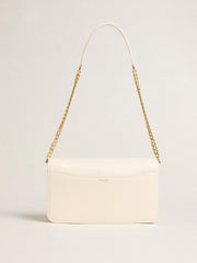 Gioia Bag in butter-colored boarded leather with gold details