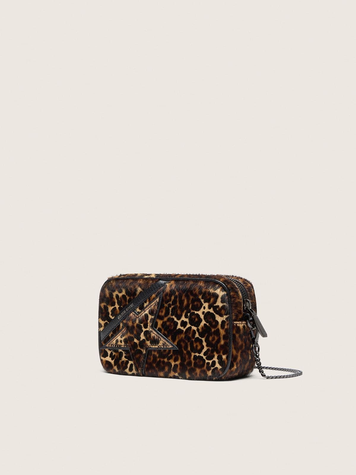 Mini Star Bag in animal-print pony skin with tone-on-tone star