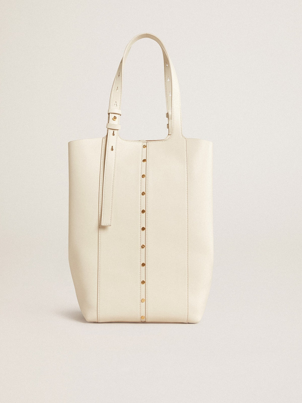 24/7 Bag North South in butter-colored leather with adjustable handles