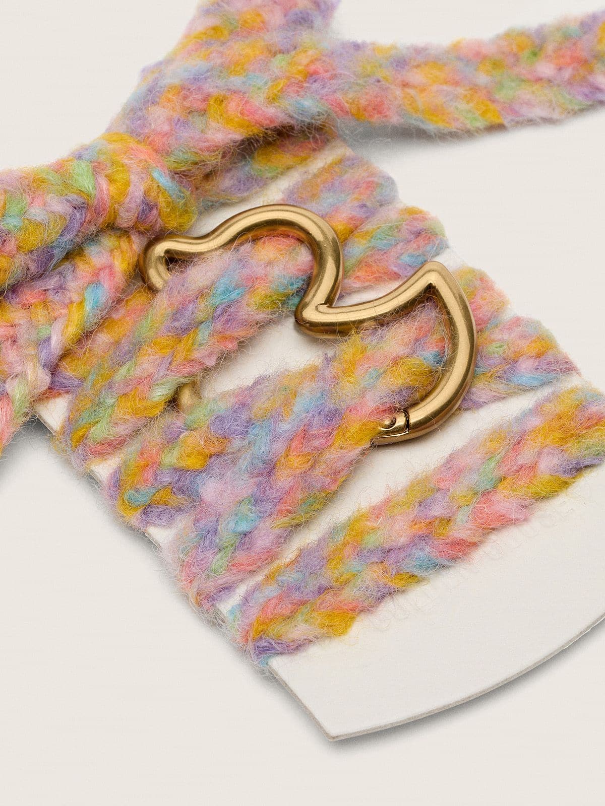 Skins multicolor wool laces with duck-shaped snap hook
