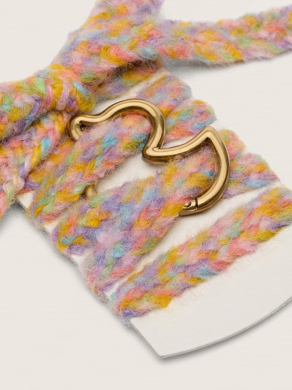 Skins multicolor wool laces with duck-shaped snap hook