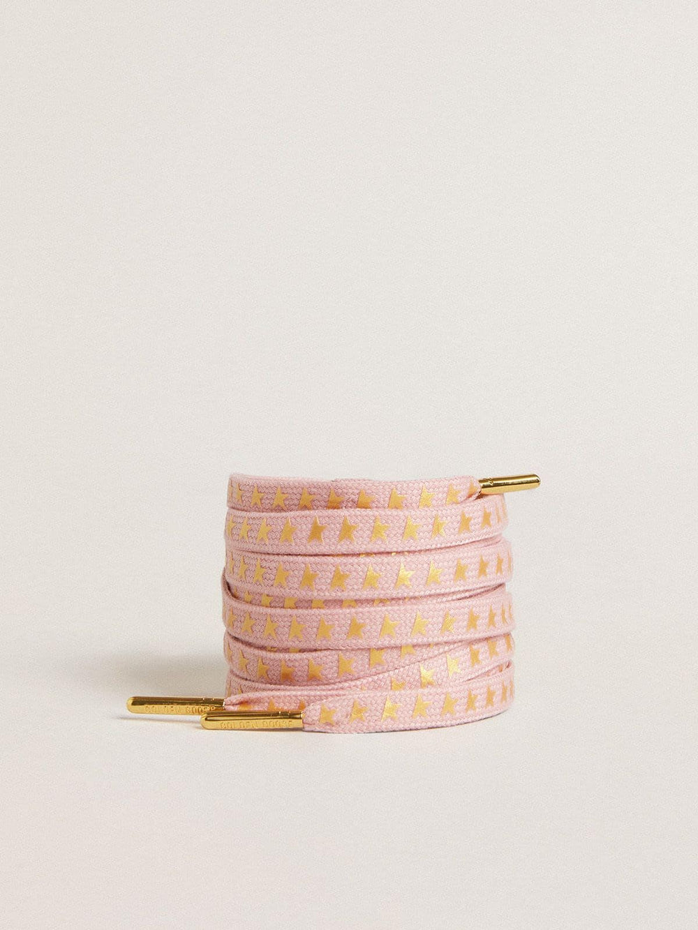 Pink cotton laces with contrasting gold stars