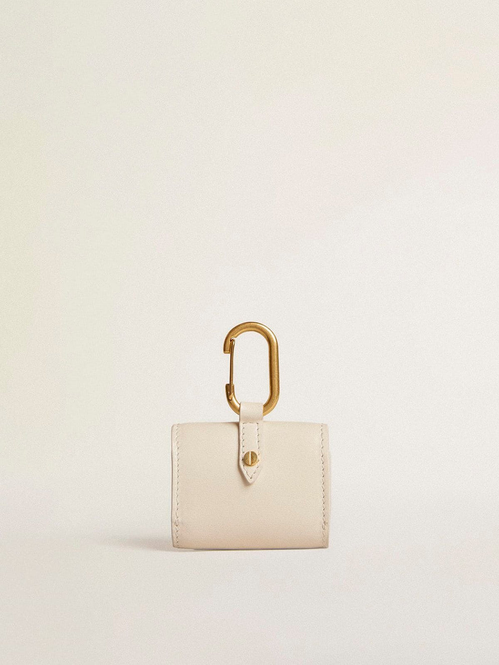 Worn white AirPod case