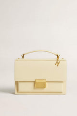 Letter M charm in gold-colored brass with crystals