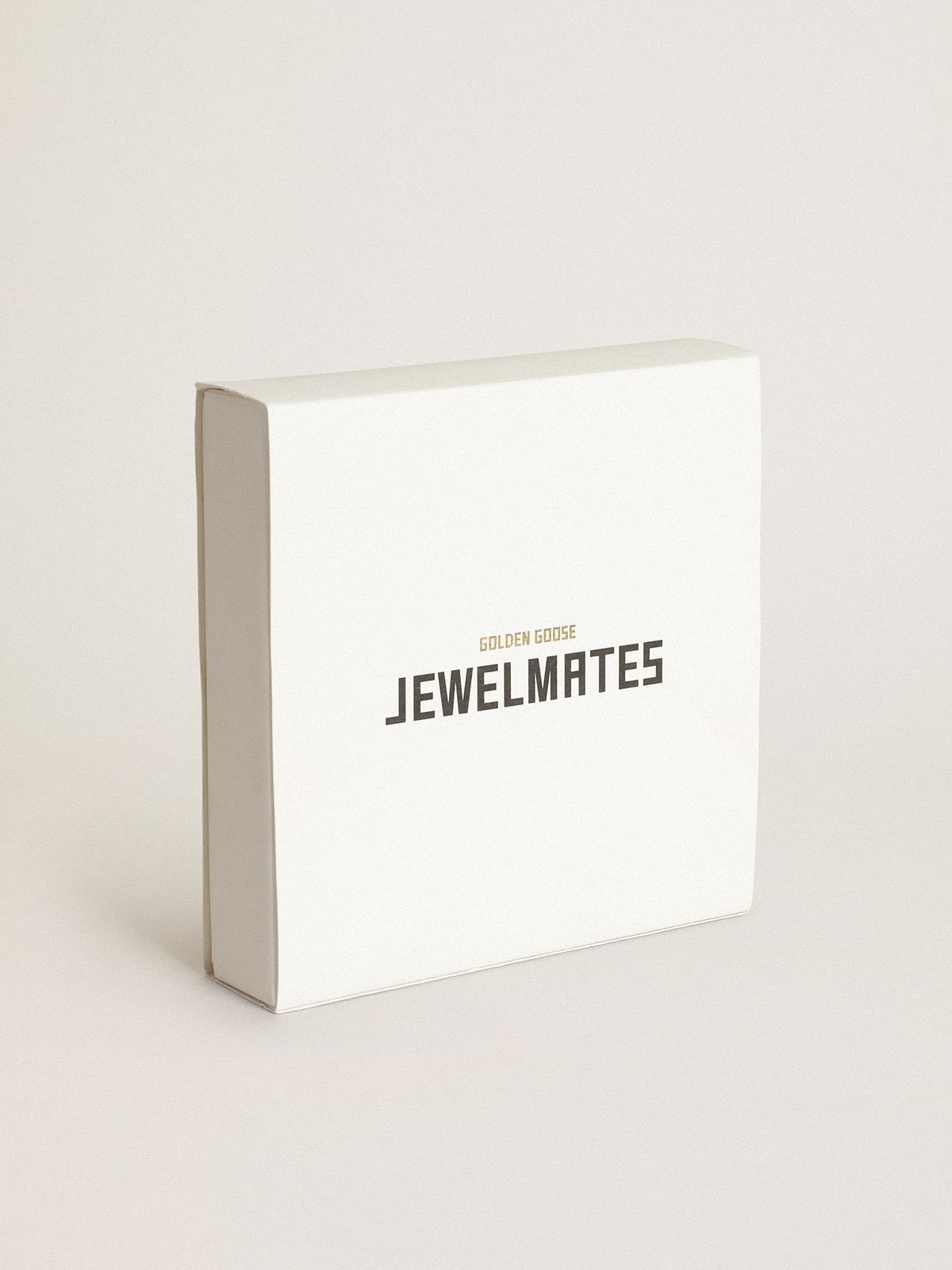 Women's necklace in antique gold color with drop crystals