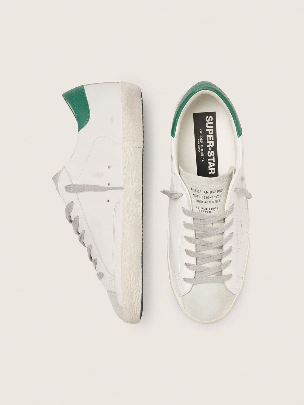 Men’s Super-Star with perforated star and green heel tab