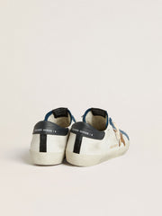 Men's Super-Star LTD with tobacco-colored croc-print leather star and black leather heel tab