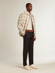 Men's Super-Star LTD in mesh and leather with silver star and blue heel tab