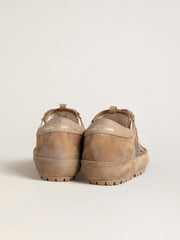 Men's Super-Star Ski in Dolmias and caramel suede with marble nubuck star and heel tab