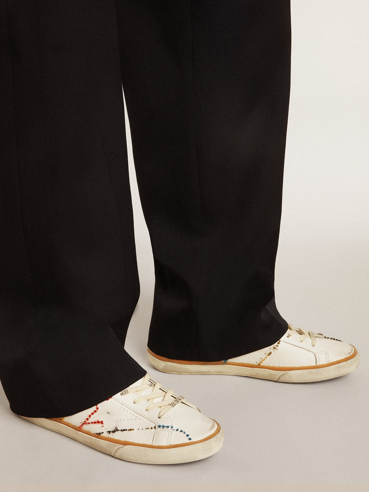 Men’s Super-Star LTD with perforated star and metallic leather heel tab