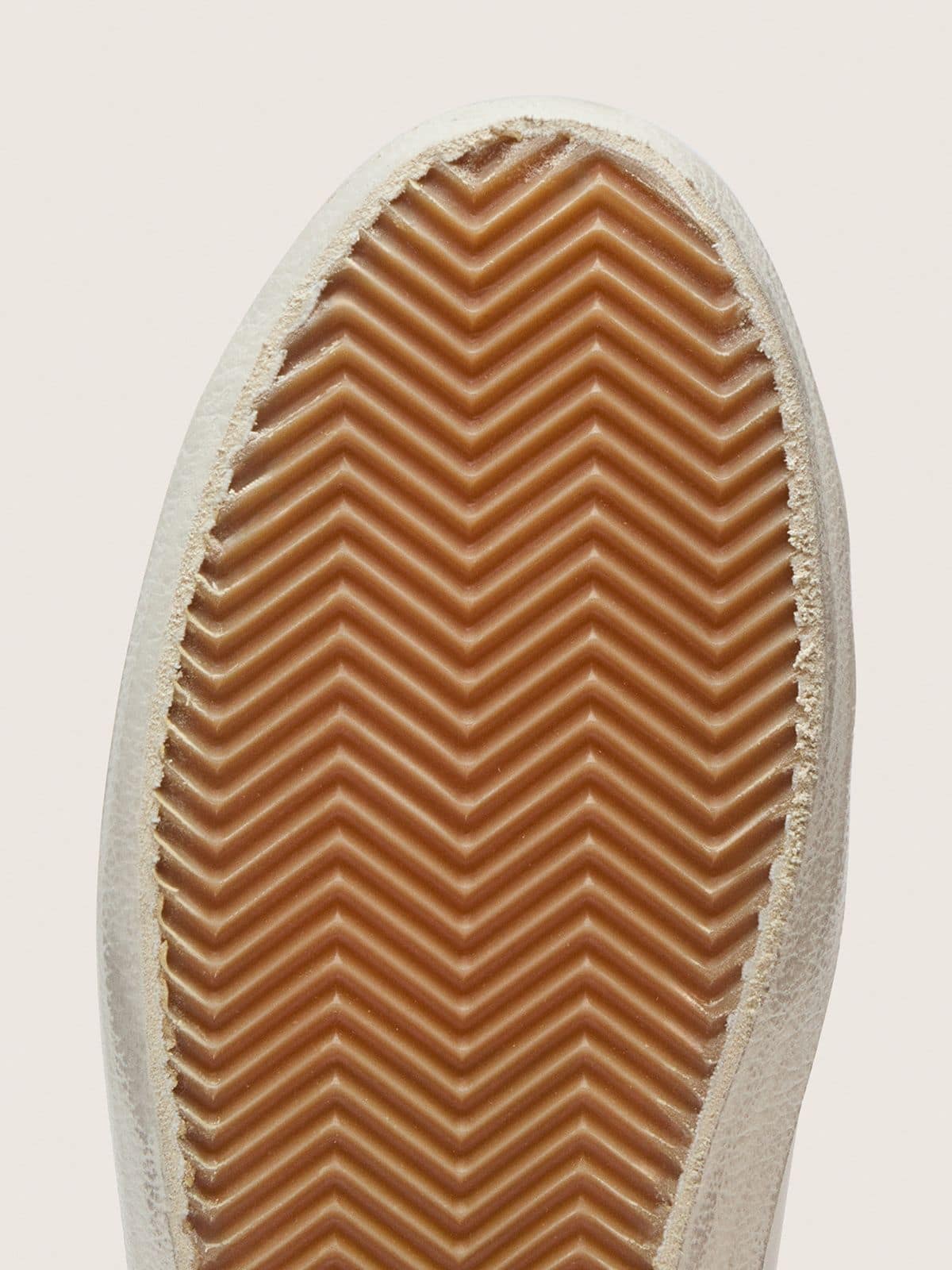 Men's Super-Star LTD in white leather with light blue leather star and heel tab