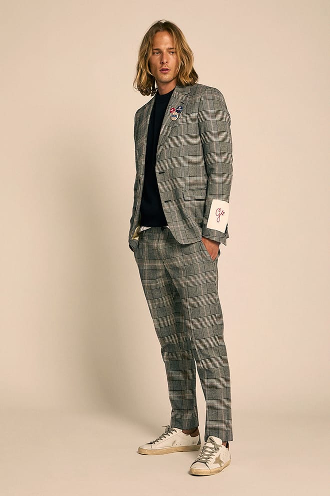 Men’s Super-Star sneakers with suede star and brown heel tab