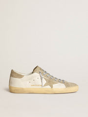 Men’s Super-Star in nappa with ice-gray suede star and black embroidery