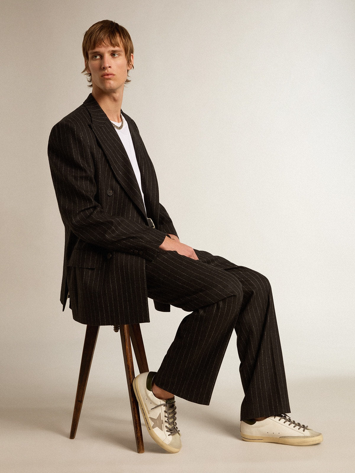 Super-Star with croc-print star and green heel tab