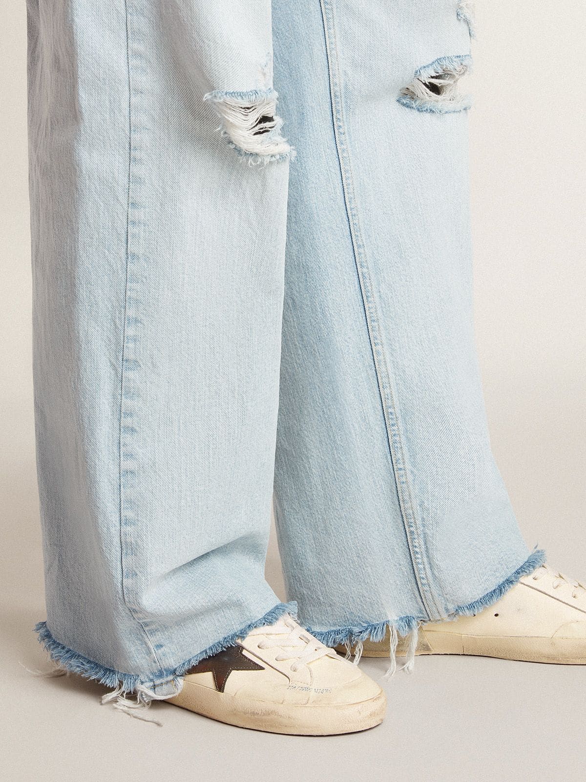 Men's Super-Star LTD in nappa with metallic star and nubuck heel tab