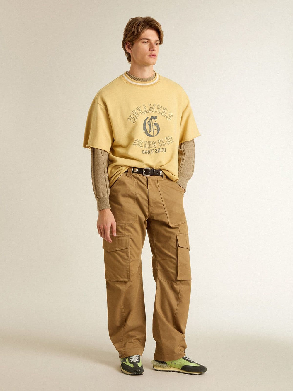 Men's Marathon with green nylon upper and black star