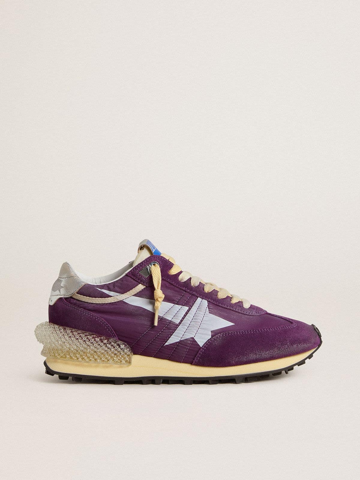 Men’s Marathon with purple nylon upper and white star