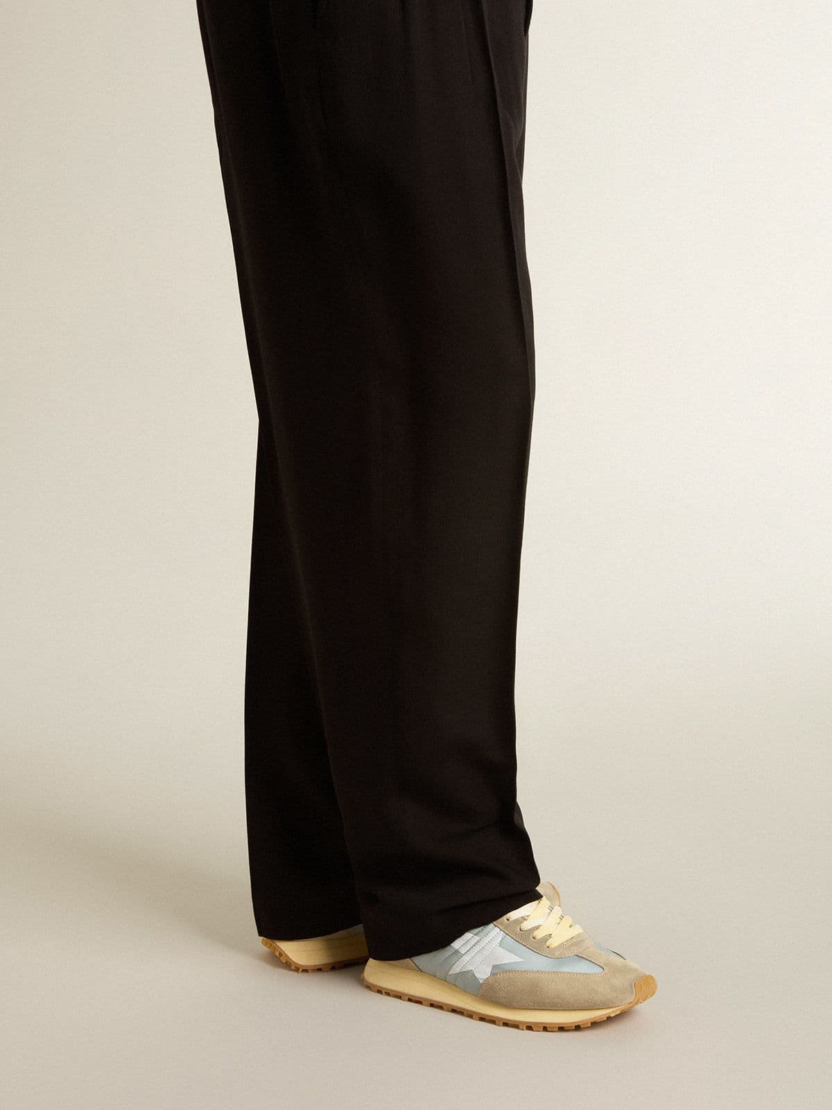 Men’s Marathon with light blue nylon upper and pastel blue star