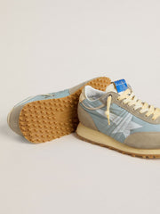Men’s Marathon with light blue nylon upper and pastel blue star