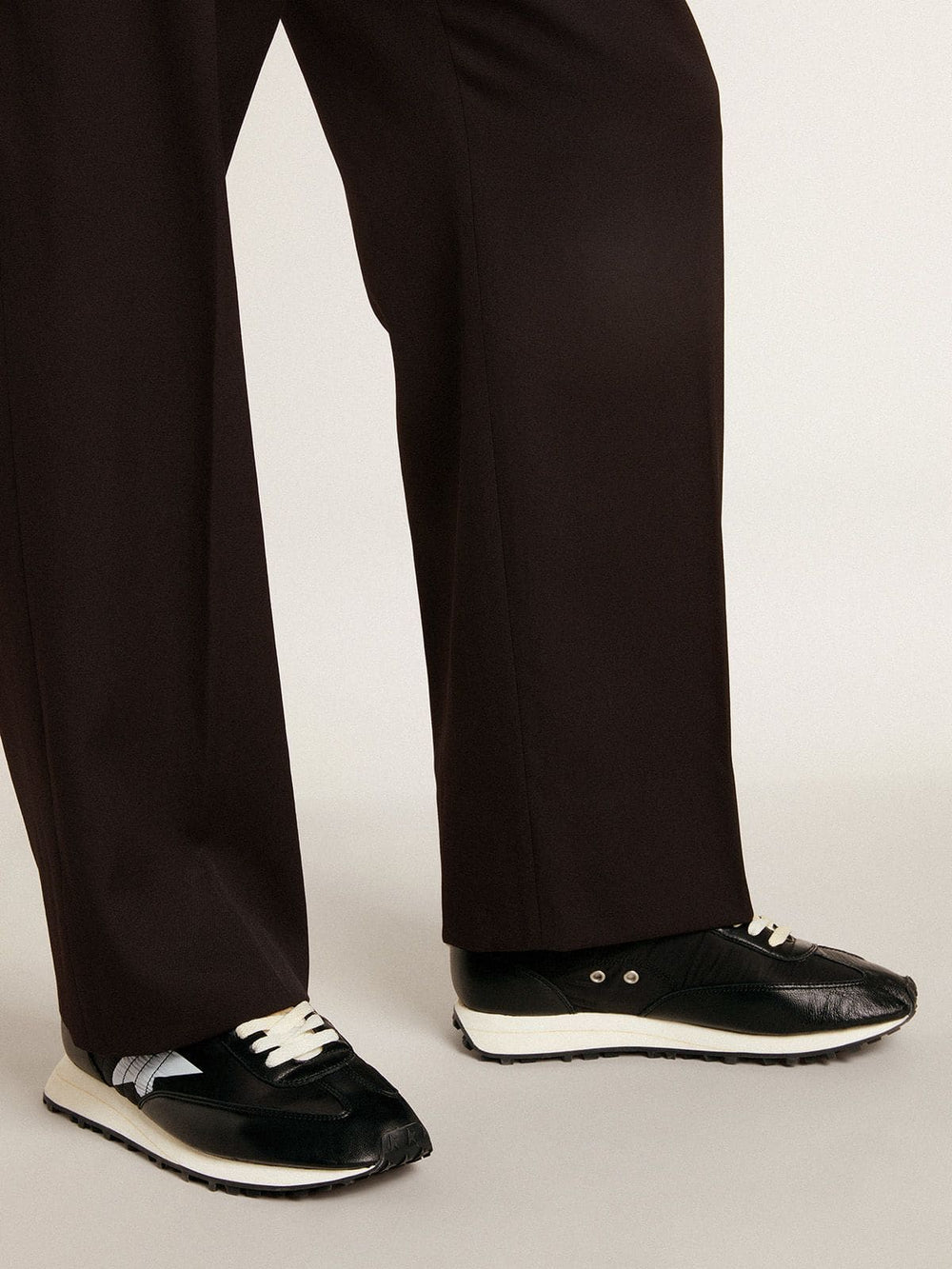 Men’s Marathon with black nylon upper and white star