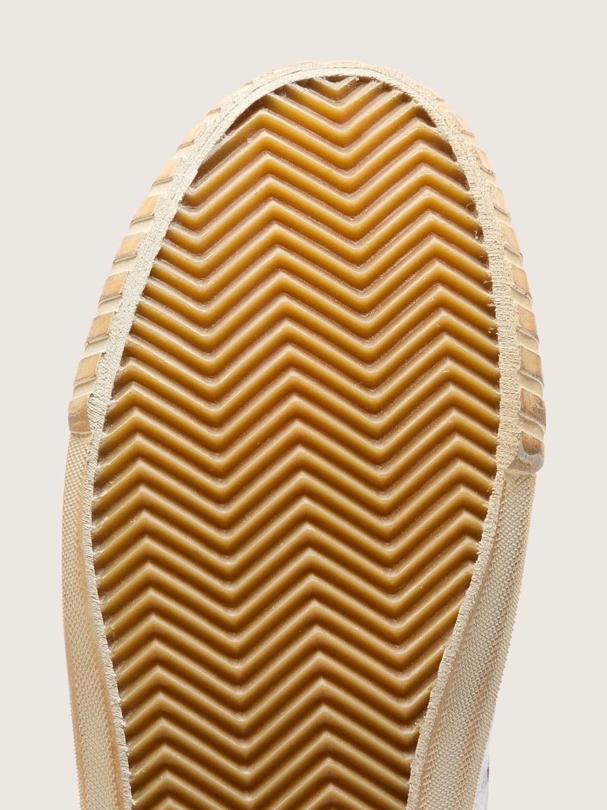 Men’s Mid Star in silver metallic leather with ivory star