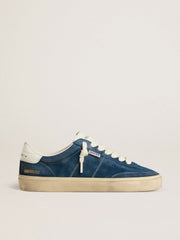 Men's Soul Star in blue suede with white leather heel tab