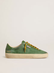 Men's Soul Star in green suede with green leather heel tab