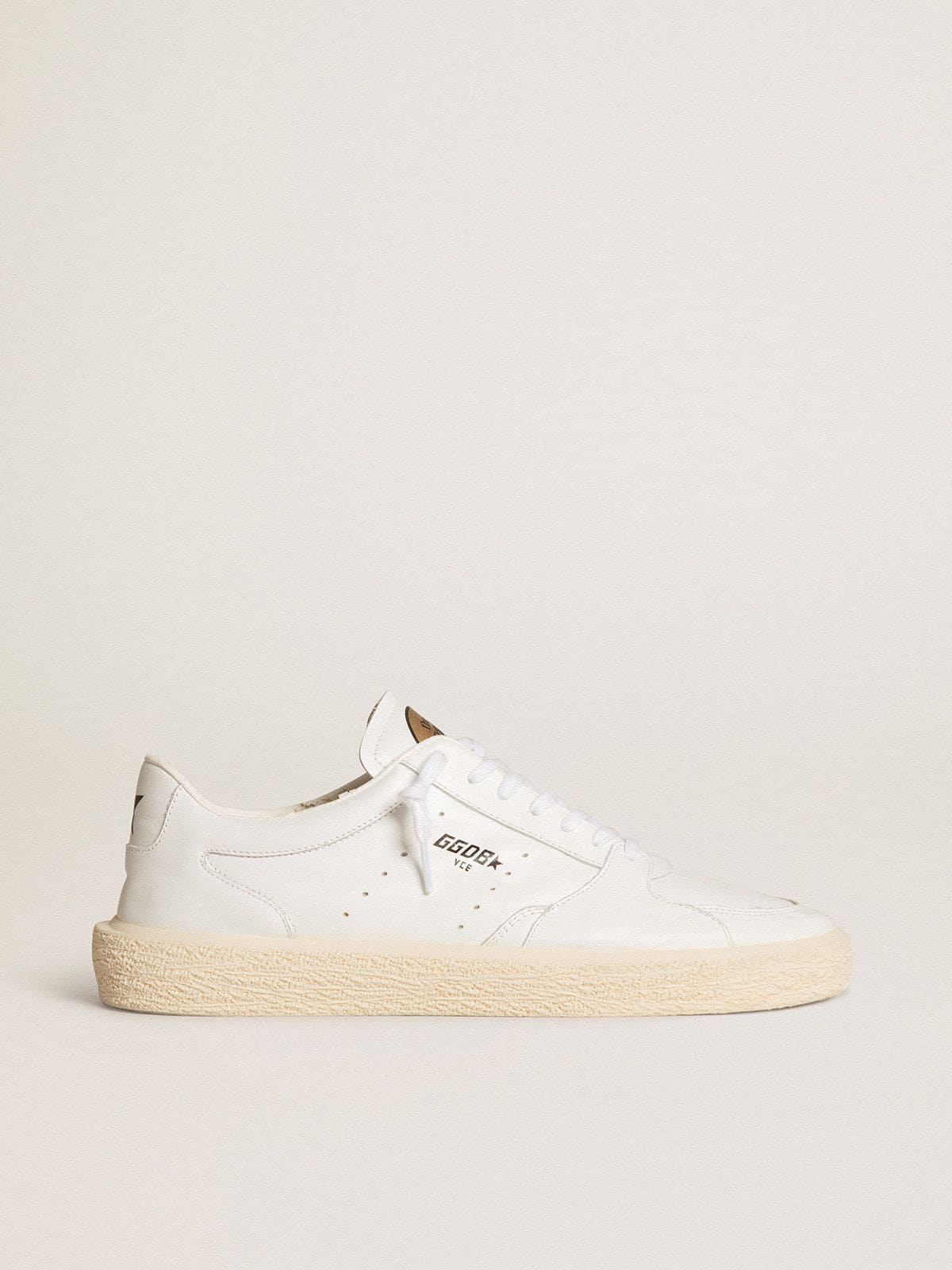 Men's Tenth Star in white leather