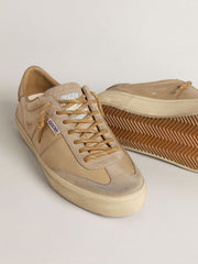 Men's Soul Star in beige naplak with beige suede heel tab