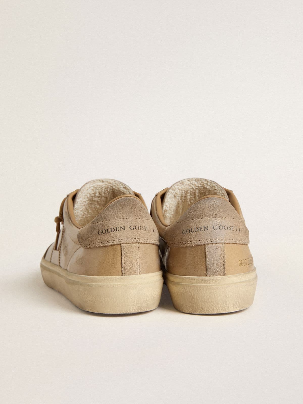 Men's Soul Star in beige naplak with beige suede heel tab