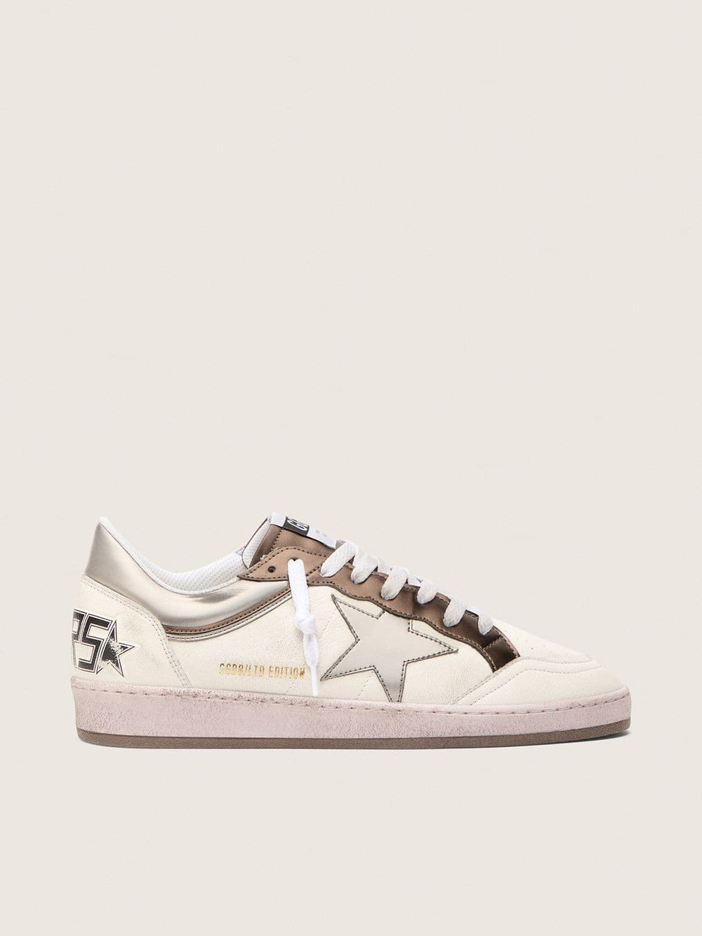 Men's Ball Star LTD in nappa leather with metallic bio-based star and inserts