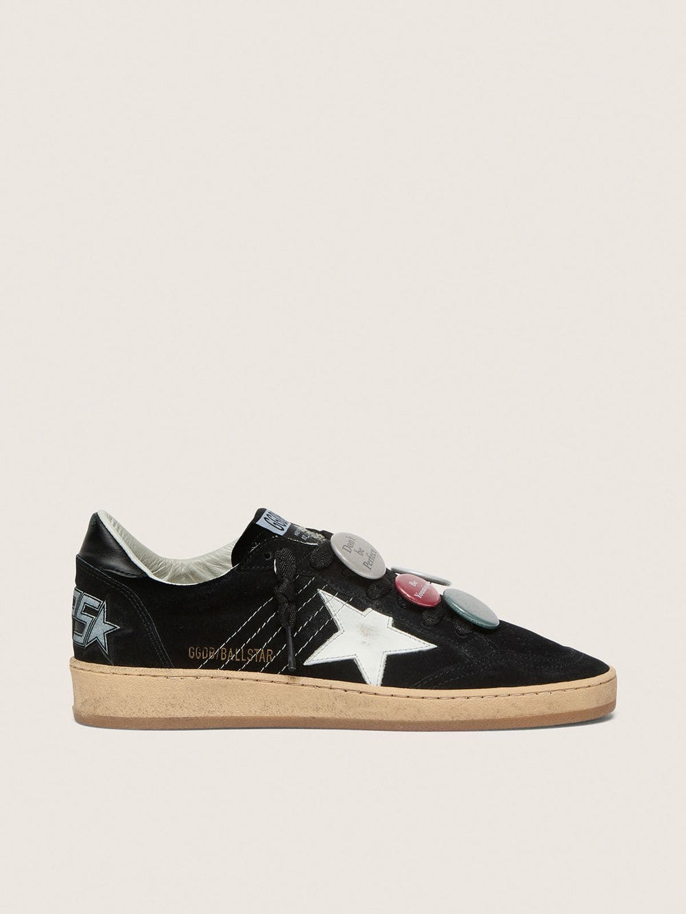 Men's Ball Star LTD in black suede with Skins