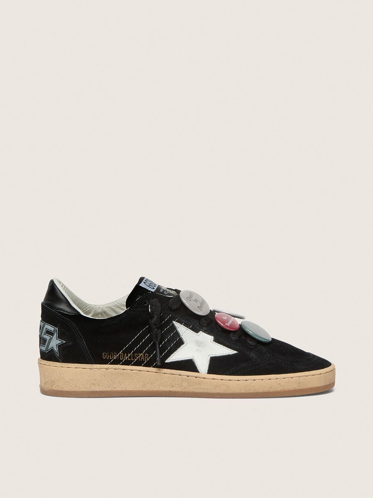 Men's Ball Star LTD in black suede with Skins