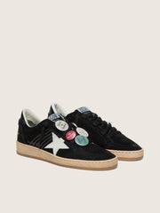 Men's Ball Star LTD in black suede with Skins