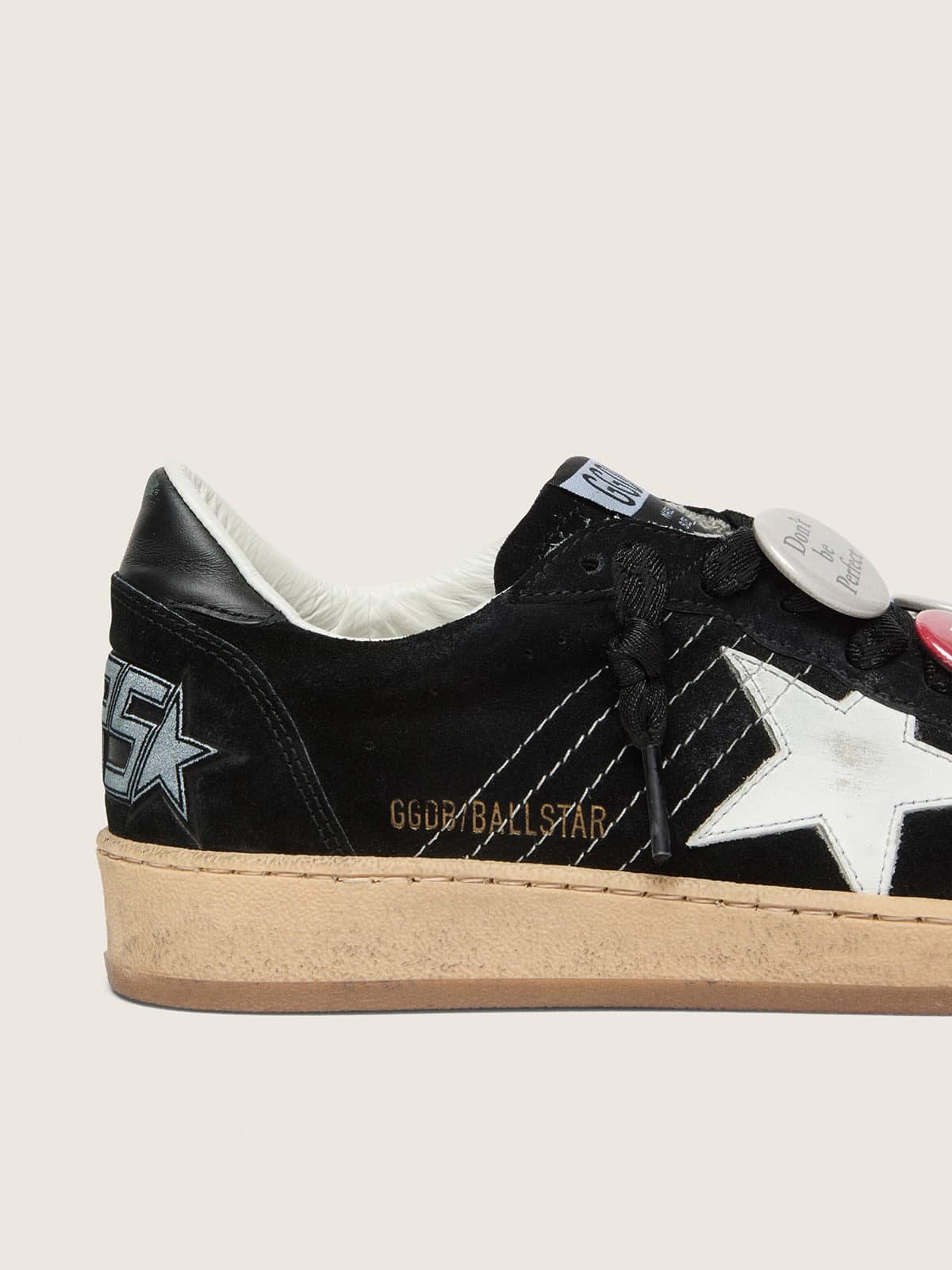 Men's Ball Star LTD in black suede with Skins