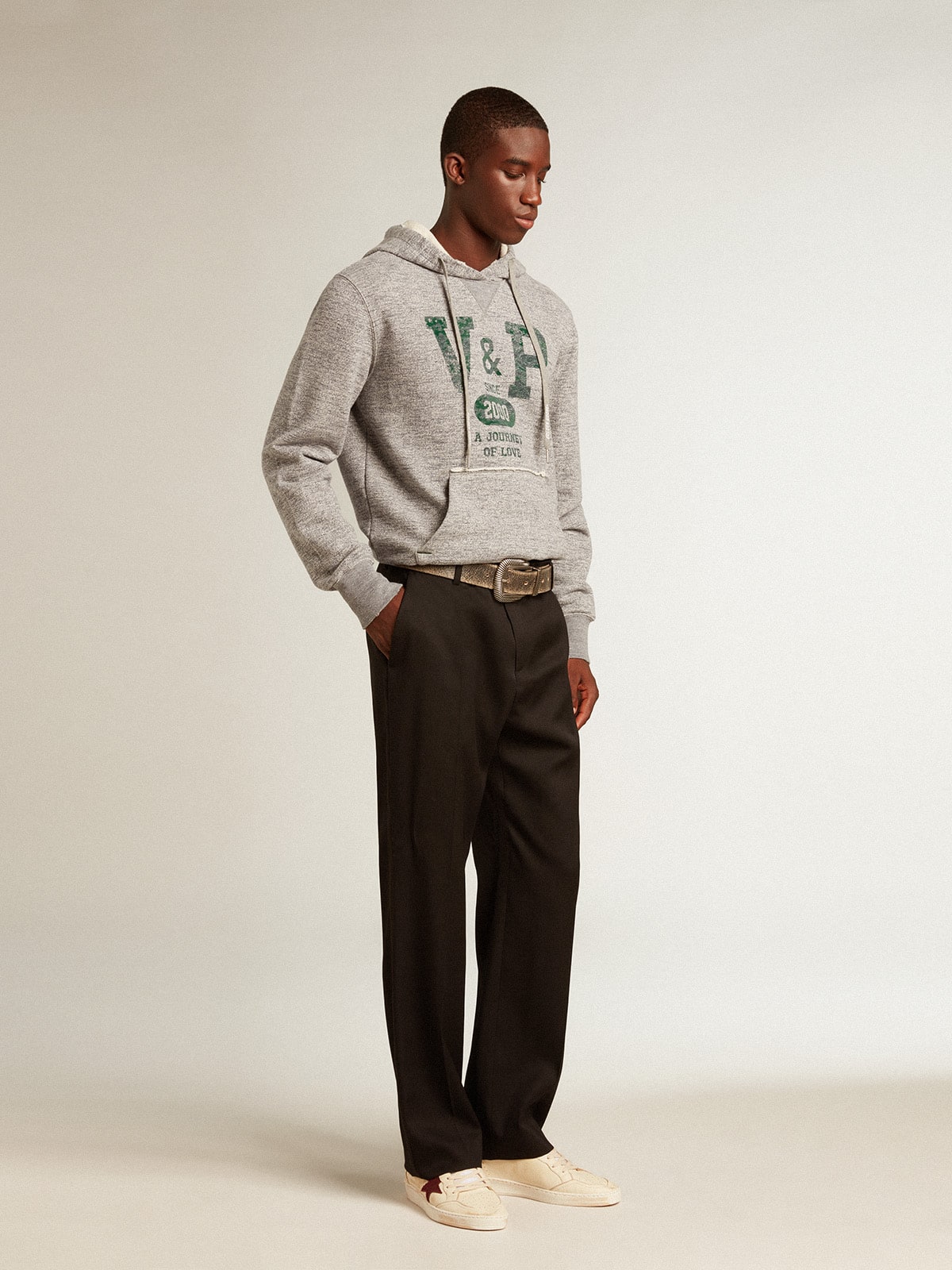 Men's Ball Star in beige nappa with burgundy mesh star and heel tab