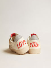 Men’s Ball Star in nappa with white star and Swarovski crystal heel tab