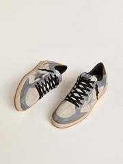 Men's Ball Star in suede and nubuck with silver metallic leather star and gold metallic leather heel tab