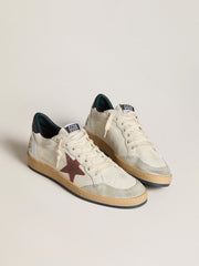 Ball Star in nappa with brown nubuck star and nappa heel tab