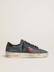 Men's Stardan LTD in anthracite nubuck and blue suede with metallic leather star