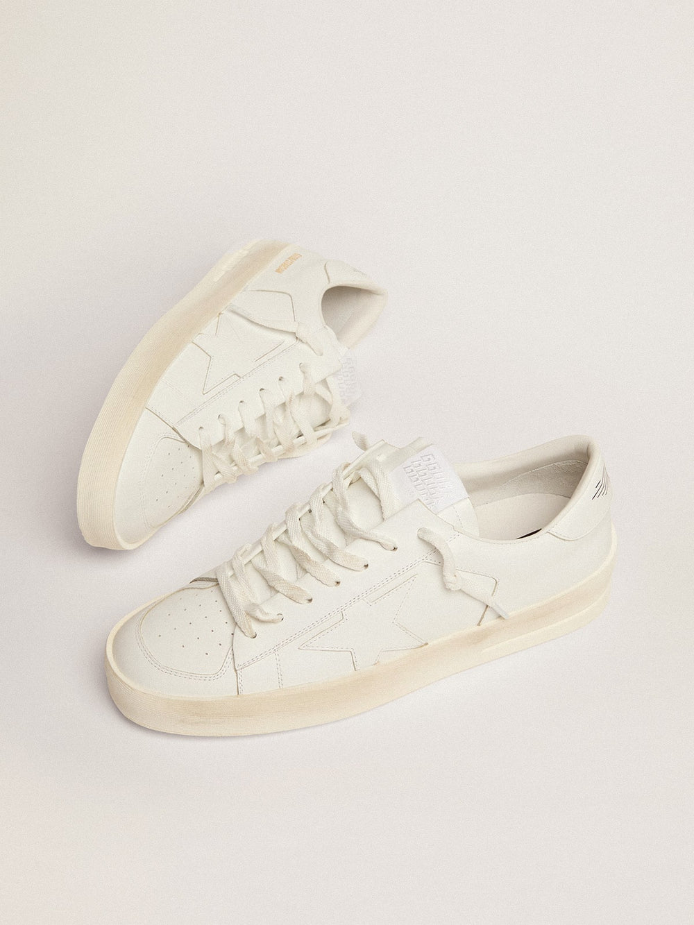 Men's Stardan in white leather
