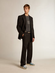 Men's Stardan in distressed mesh and petrol-colored upper