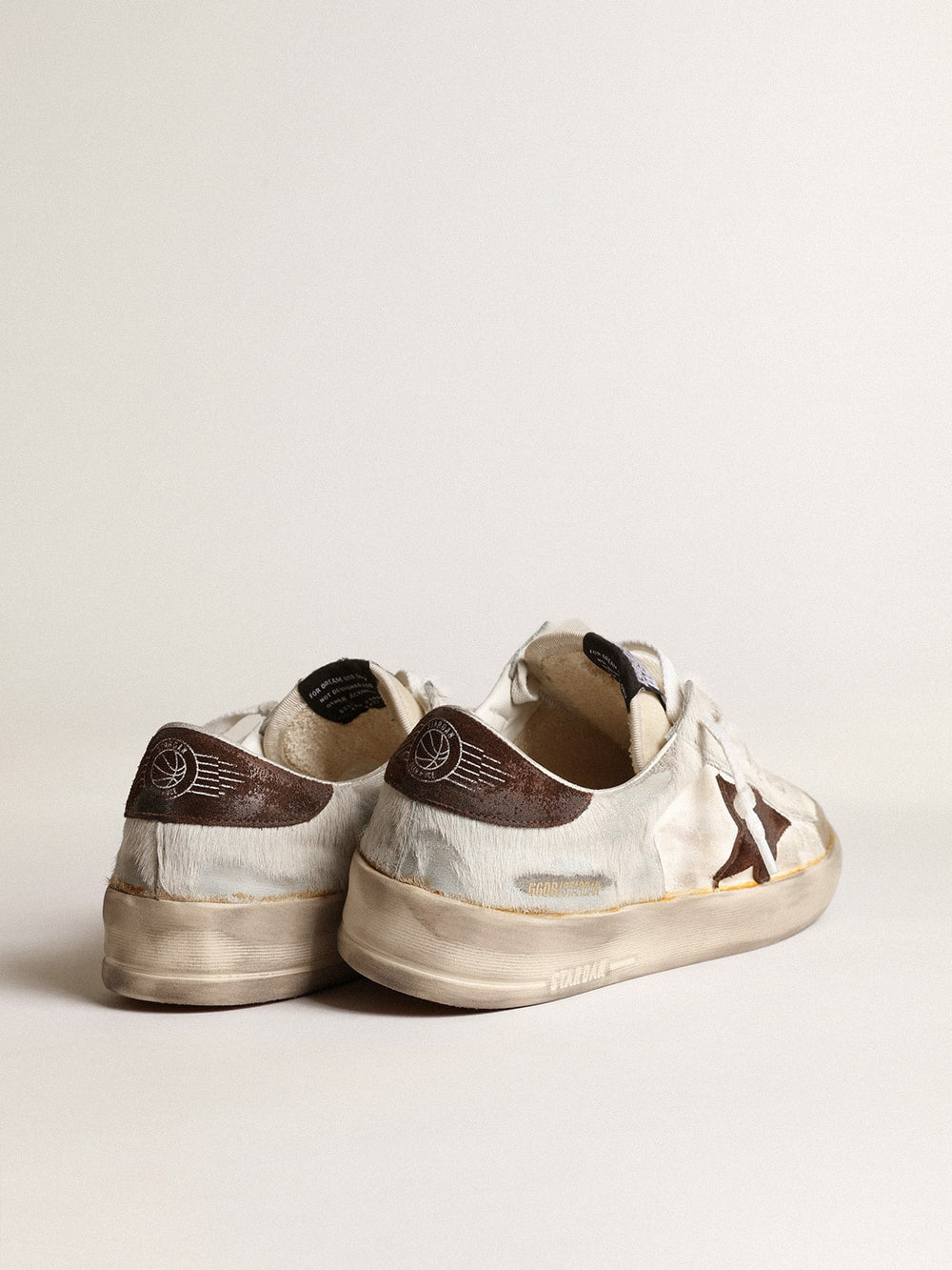 Men’s Stardan in nappa and pony skin with brown suede star