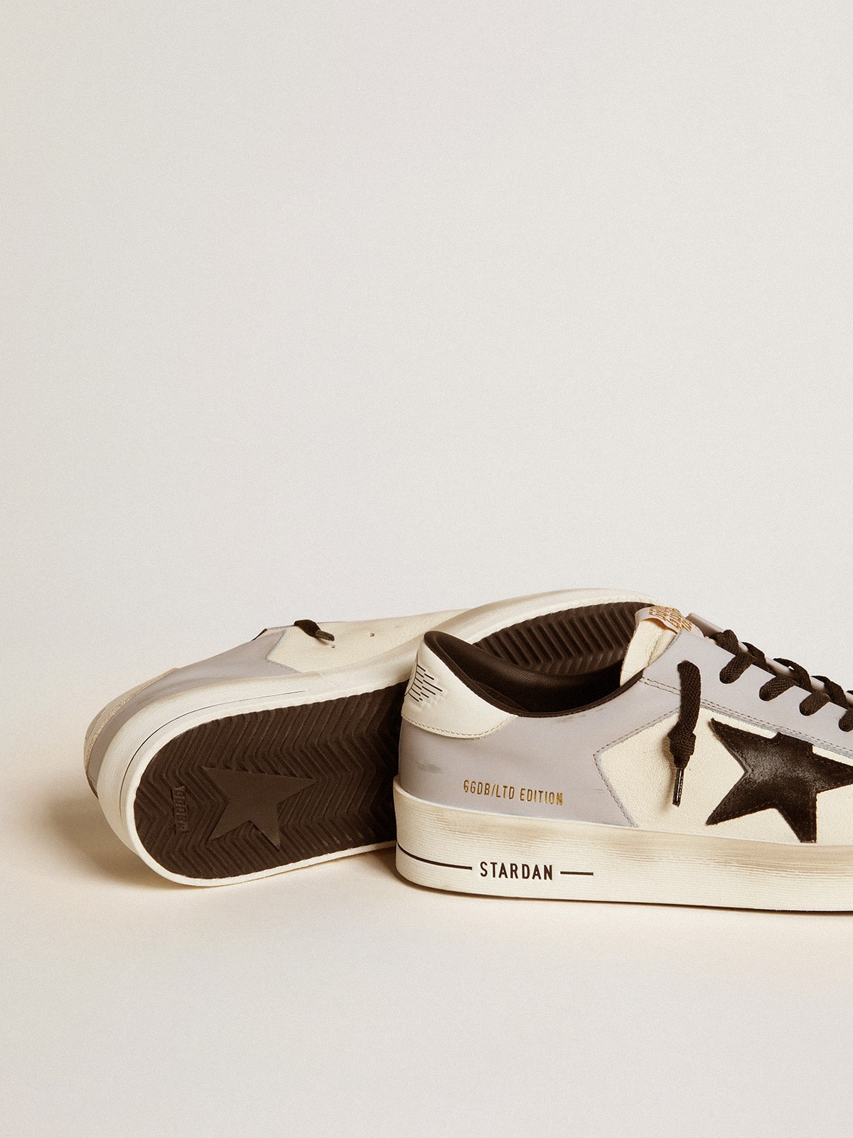 Men’s Stardan LTD in nappa and leather with suede star and leather heel tab