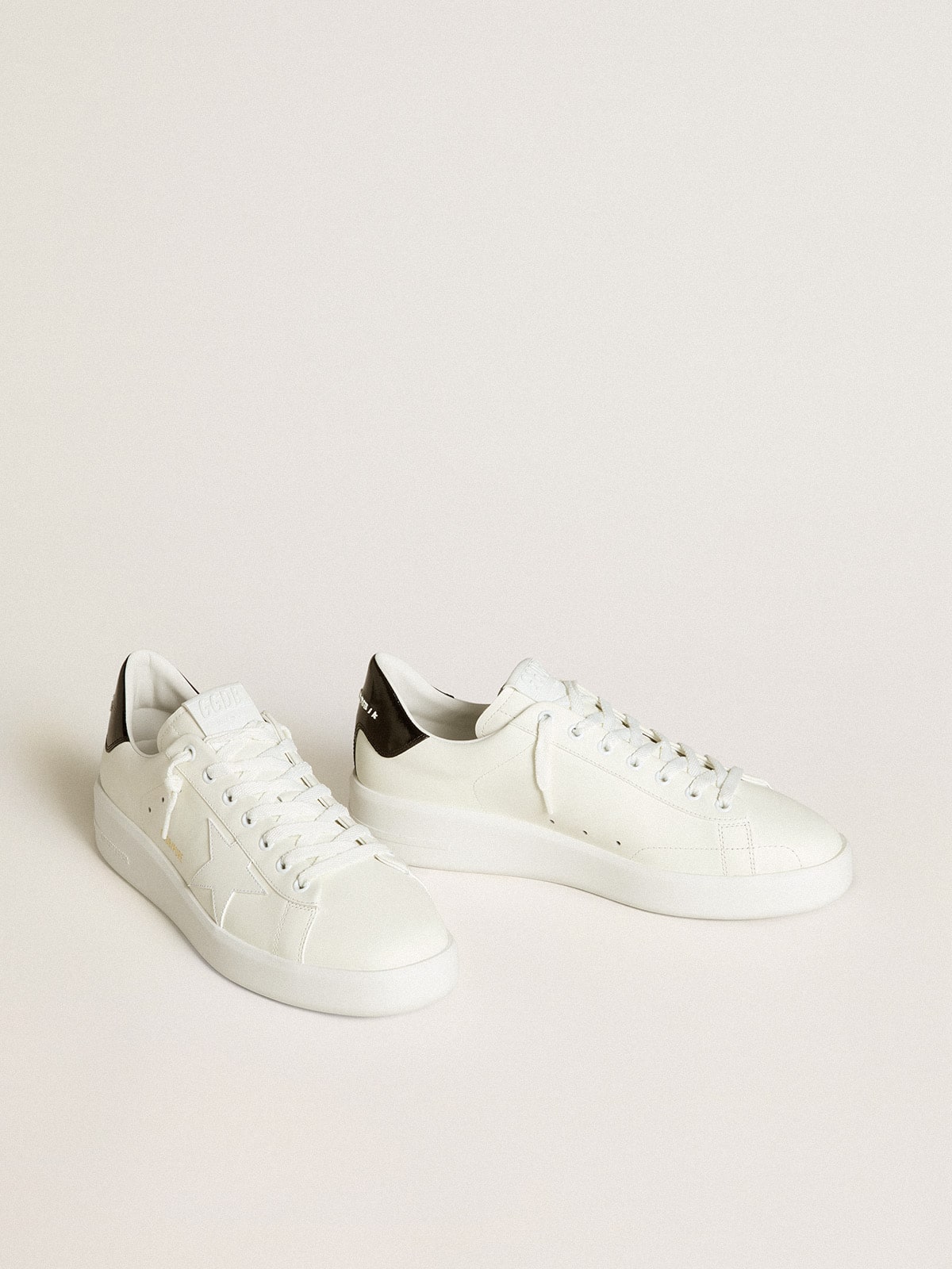 Men’s Purestar with leather star and black patent leather heel tab