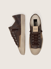 Men's V-Star in brown nubuck with tobacco-colored suede star